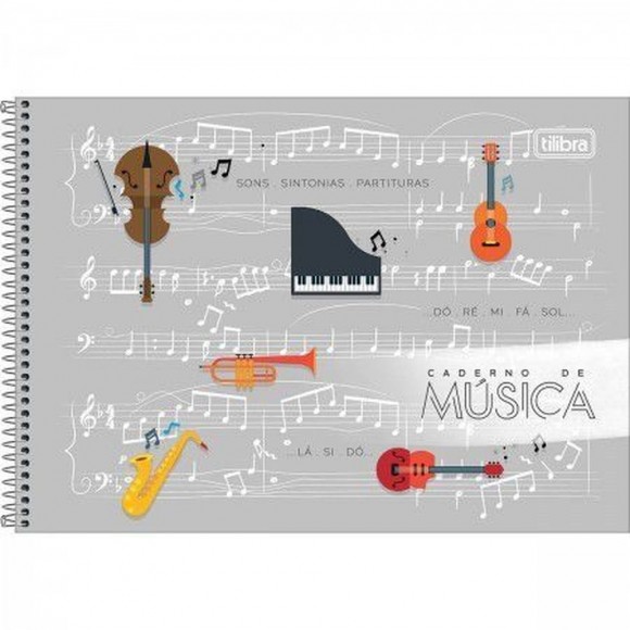 CADERNO DE MUSICA TILIBRA CD 80F PEQUENO