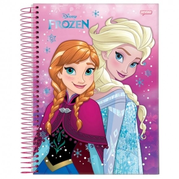 CADERNO UNIV. CD 10X1 JANDAIA FROZEN