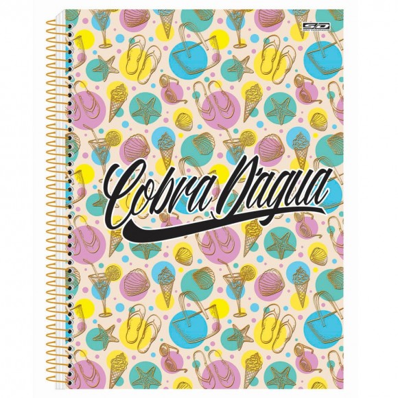 CADERNO UNIV. CD 10X1 SAO DOMINGOS COBRA FEMININO