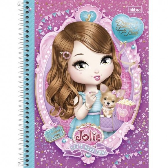 CADERNO UNIV. CD 10X1 TILIBRA  JOLIE