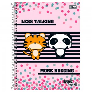 CADERNO UNIV. CD 10X1 TILIBRA  LOVELY FR...