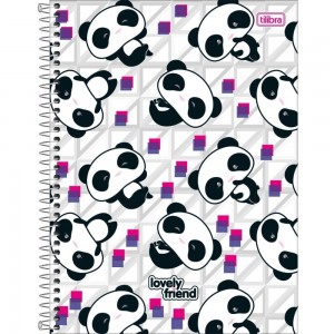 CADERNO UNIV. CD 10X1 TILIBRA  LOVELY FR...