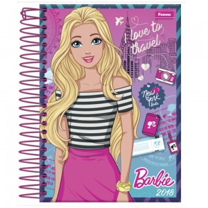 CADERNO UNIV. CD 10X1 TILIBRA BARBIE 200...