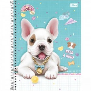 CADERNO UNIV. CD 10X1 TILIBRA JOLIE PET ...