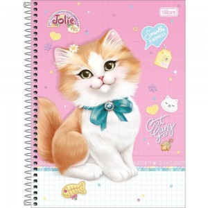 CADERNO UNIV. CD 10X1 TILIBRA JOLIE PET ...