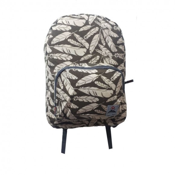 MOCHILA ESCOLAR REPUBLIC DE CANVAS TEEN 8331208 MARROM