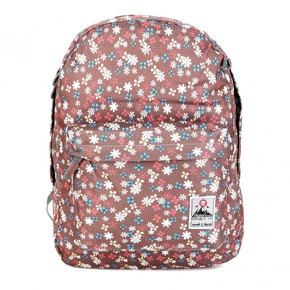 MOCHILA ESCOLAR REPUBLIC DE POLYESTER TEEN 8731234 MARROM