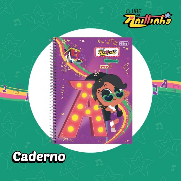 CADERNO UNIV. CD 1X1 TILIBRA ANITTINHA 80 FLS