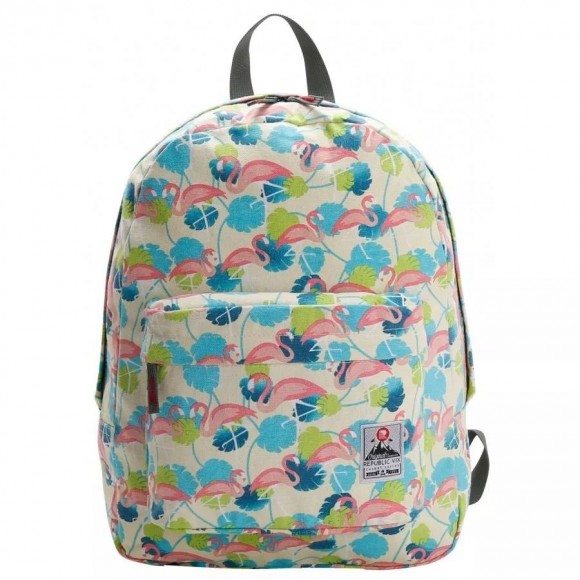 MOCHILA ESCOLAR REPUBLIC DE CANVAS TEEN 8331669 BEGE