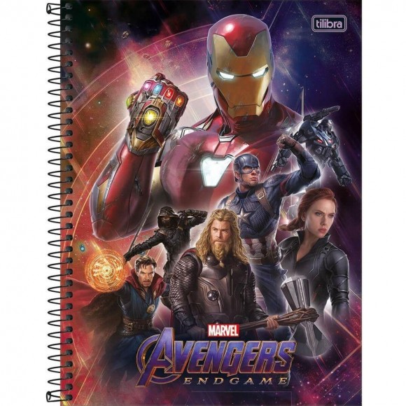 CADERNO UNIV. CD 1X1 TILIBRA AVENGERS ASB 96 FLS