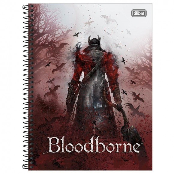 CADERNO UNIV. CD 1X1 TILIBRA BLOODBORNE 80 FLS