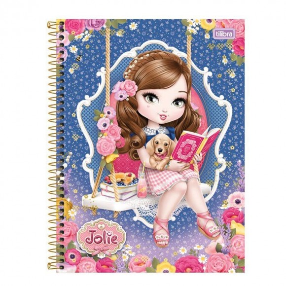 CADERNO UNIV. CD 1X1 TILIBRA JOLIE 96 FLS