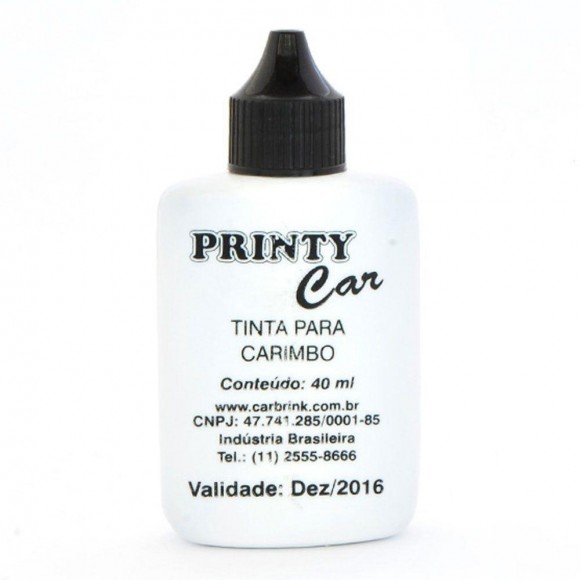 TINTA PARA CARIMBO CARBRINK PRINTY CAR 40ML PRETO