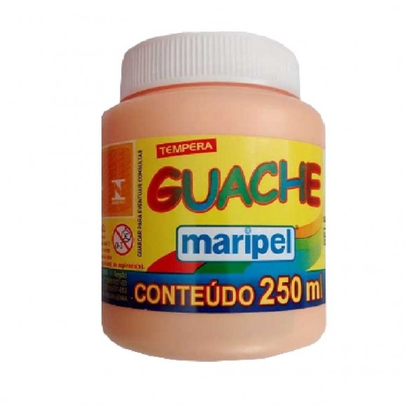 TINTA GUACHE MARIPEL 250 ML PELE