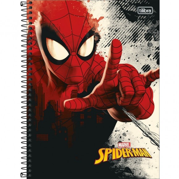 CADERNO UNIV. CD 1X1 TILIBRA SPIDER MAN 80 FLS