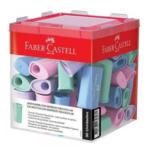 APONTADOR FABER CASTELL COM DEPOSITO TRI...