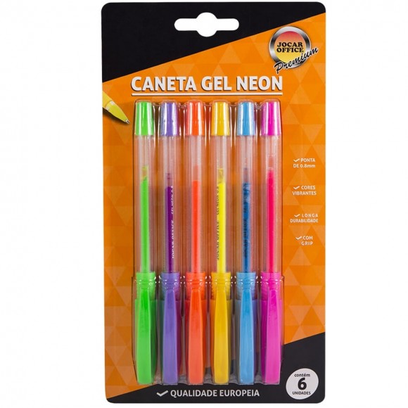 CANETA GEL LEO&LEO NEON 6 CORES 97339