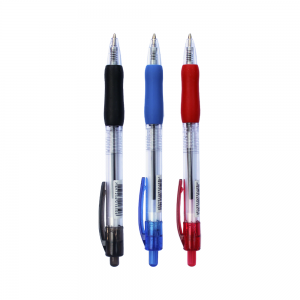 CANETA JOCAR TOP CLICK/GRIP 1.0MM VERMEL...