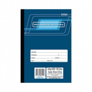 LIVRO MOVIMENTO CAIXA 1/4 100 FOLHAS - S...