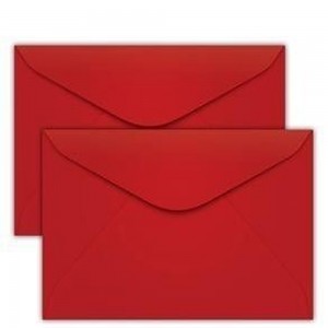 ENVELOPE CARTA 114X162 MMTOQUIO VERMELHO...