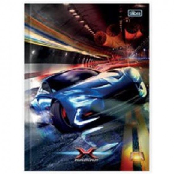 CADERNO BROCHURA 1/4 CD TILIBRA X-RACING 80 FLS