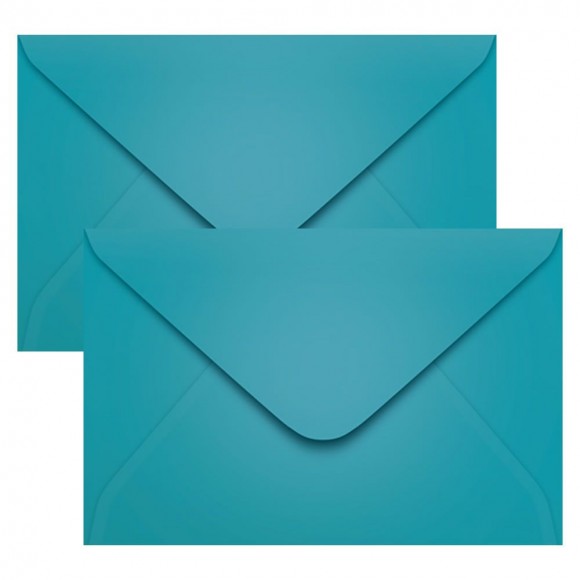 ENVELOPE CONVITE 160X235MM BAHAMAS AZUL TURQUESA SCRITY