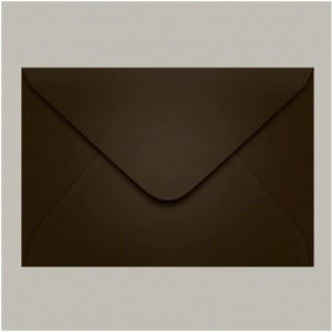 ENVELOPE CONVITE 160X235MM MARROM SCRITY