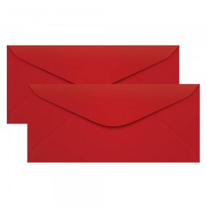 ENVELOPE CONVITE 160X235MM TOQUIO VERMEL...