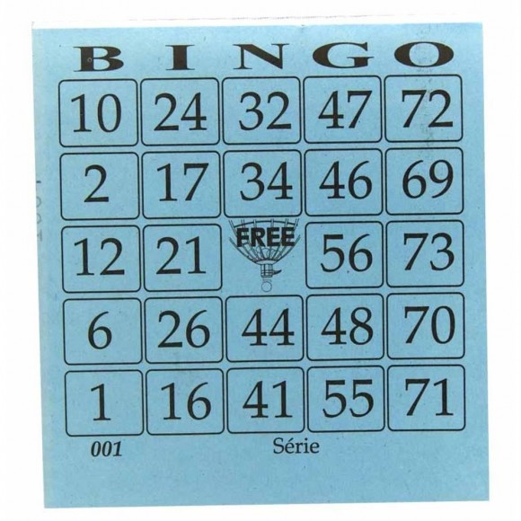 BLOCO DE BINGO FREE AZUL 100FLS