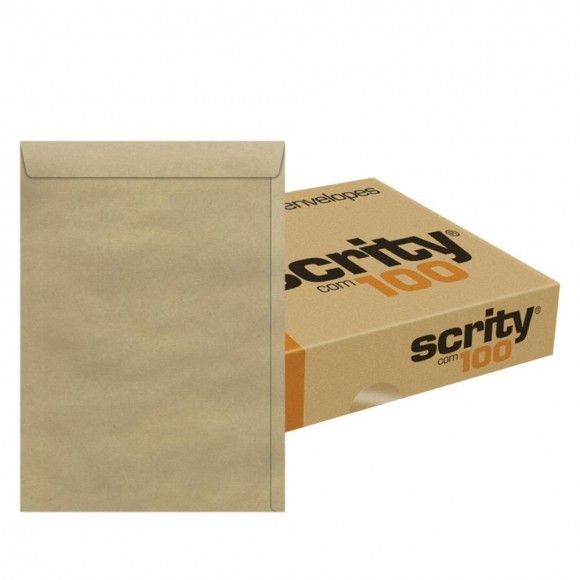 ENVELOPE SC KRAFT 310X410MM CX/100 SCRITY