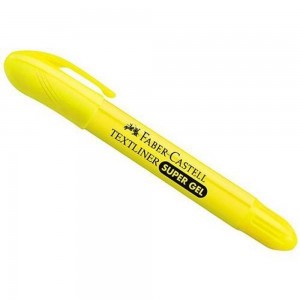 CANETA MARCA TEXTO SUPERSOFT GEL AMARELO...