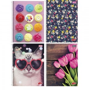 CADERNO UNIV. CD 20X1 TILIBRA D+ FEMININ...