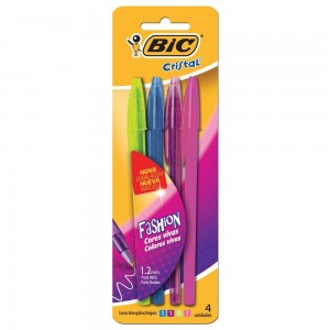 CANETA BIC 4 CORES FASHION