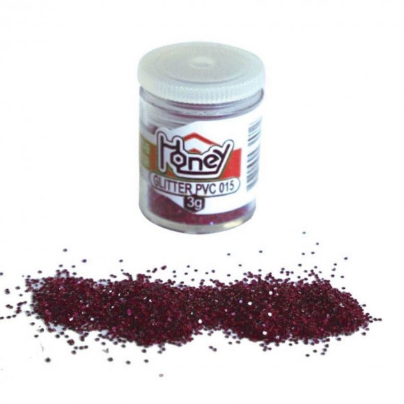 GLITTER METALICO 3G VERMELHO