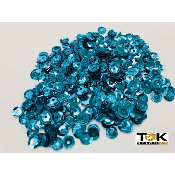 LANTEJOULAS 10MM 2G AZUL TURQUEZA