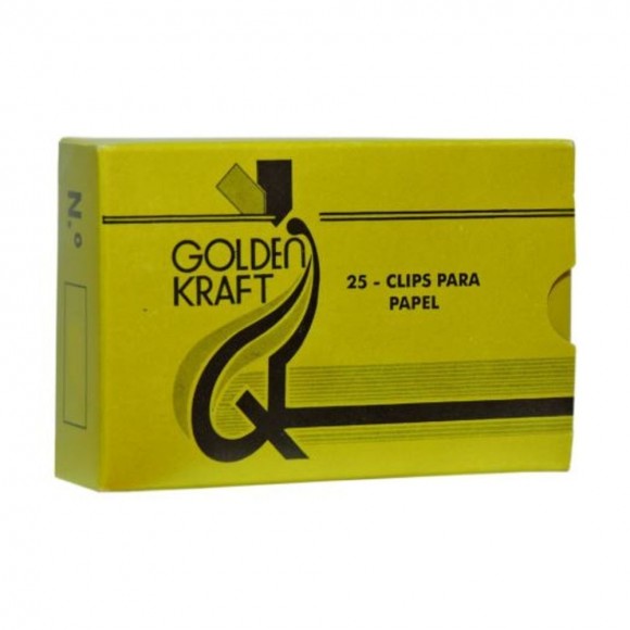 CLIPS GALVANIZADO GOLDEN KRAFT 6/0 25UN