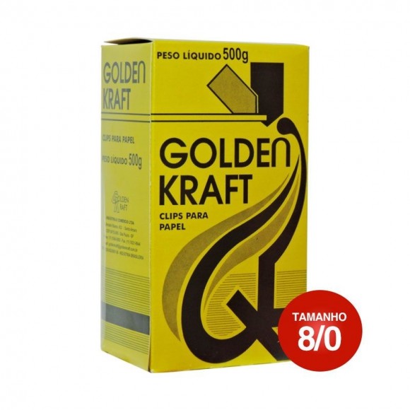 CLIPS GALVANIZADO GOLDEN KRAFT 8/0 170UN