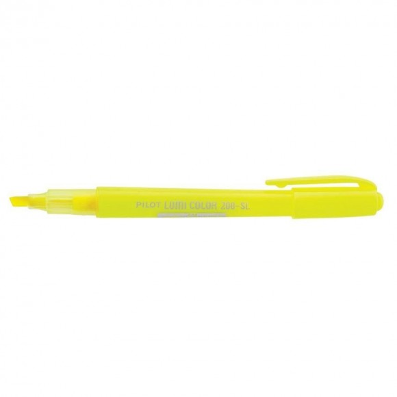 MARCA TEXTO PILOT LUMICOLOR AMARELO CX/12