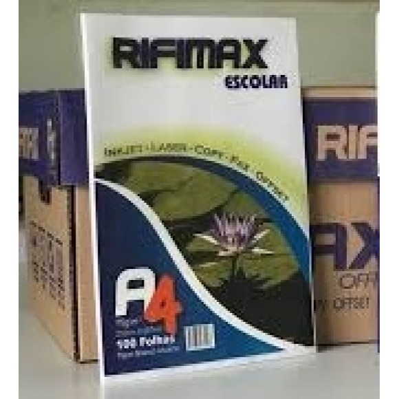 PAPEL SULFITE A4 75G RIFIMAX BRANCO 100 FLS