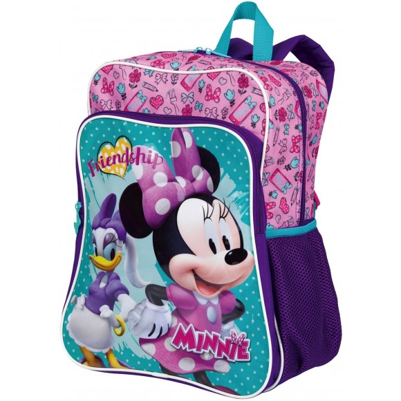 MOCHILA ESCOLAR SESTINI MINNIE C/ BOLSO G 19M PLUS