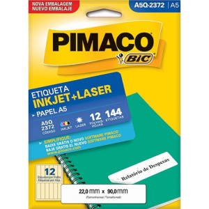 ETIQUETA INKJET/LASER PIMACO A5Q-2372 12...