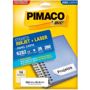 ETIQUETA INKJET/LASER PIMACO CARTA 6282 ...