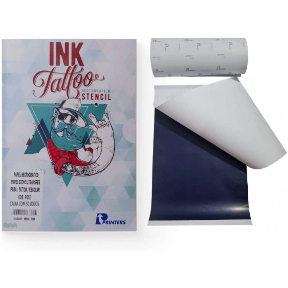 PAPEL HECTOGRAFICO STENCIL PRINTERS P/TATUAGEM ROXO