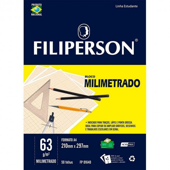 PAPEL MILIMETRADO A-4