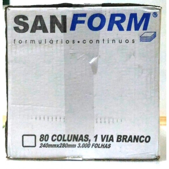 FORMULARIO CONTINUO 80 COL 1V 3000F PRATIC FORM