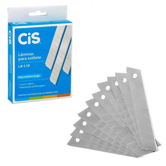 LAMINA CIS PARA ESTILETE LARGA 10UN