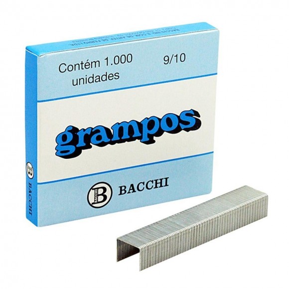 GRAMPO PARA GRAMPEADOR BACCHI GALVANIZADO RAPID 9/10 1000UN