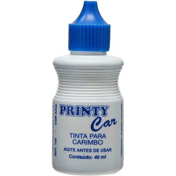 TINTA PARA CARIMBO CARBRINK PRINTY CAR 40ML AZUL