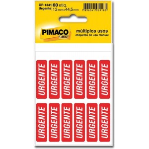 ETIQUETA COM MENSAGEM URGENTE 210 ETIQUE...