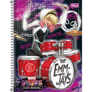 CADERNO UNIV. CD 10X1 TILIBRA M RISIN 16...